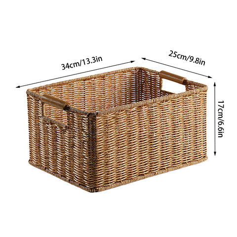 Modern Woven Wicker Storage Basket