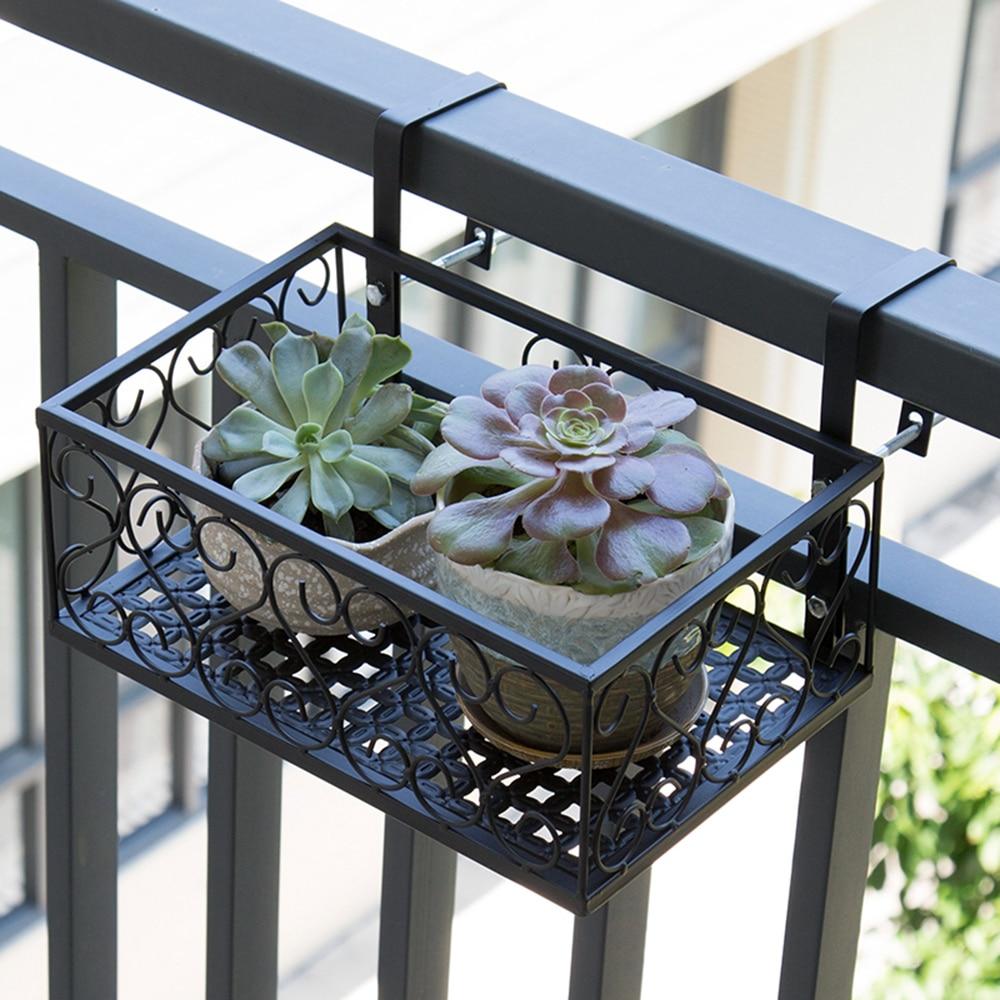 plant pot holders for balcony Balcony Flower Pot Holder– Silky decor
