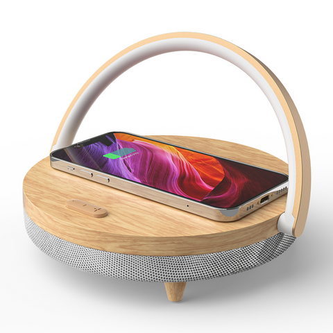Victoria Wireless Charger Speaker Lamp