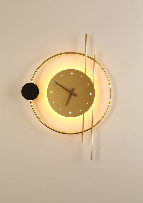 Luxury Wall Lamp with Clock