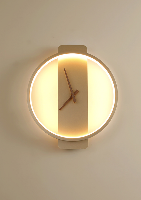 Luxury Wall Lamp with Clock