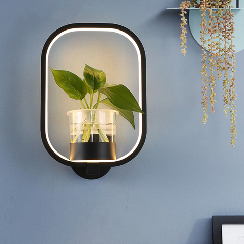 Classic LED Ring Lamp with Flower Pot
