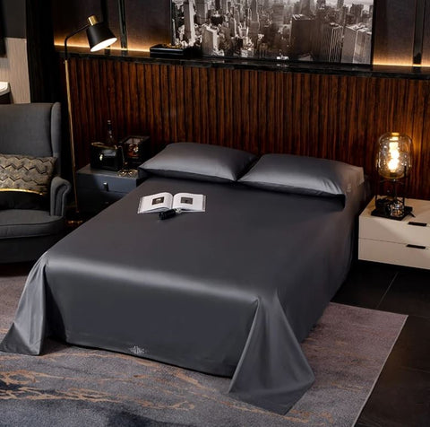Black Egyptian Cotton Duvet Set 700 Thread Count