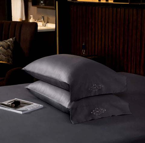 Black Egyptian Cotton Duvet Set 700 Thread Count