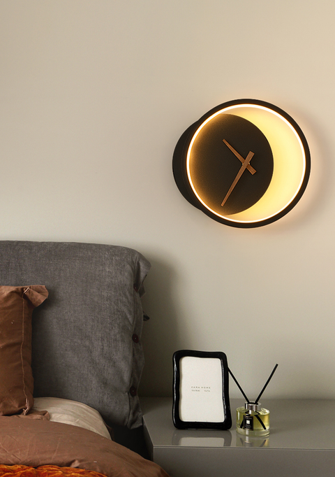 Luxury Wall Lamp with Clock