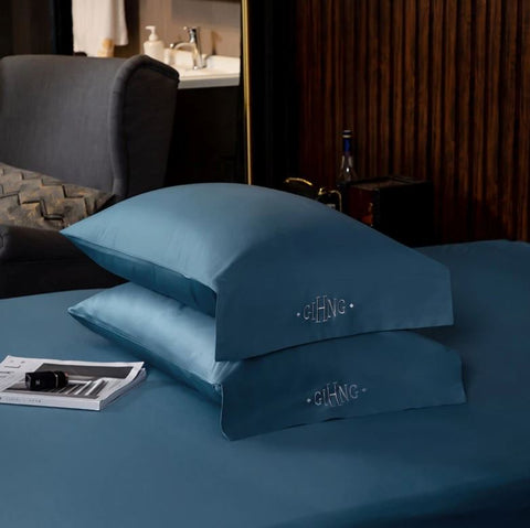 Black Egyptian Cotton Duvet Set 700 Thread Count