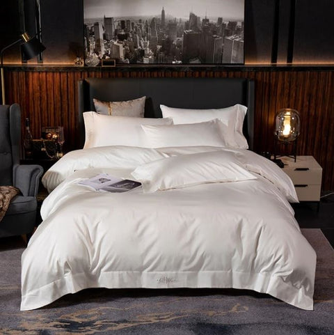 Black Egyptian Cotton Duvet Set 700 Thread Count