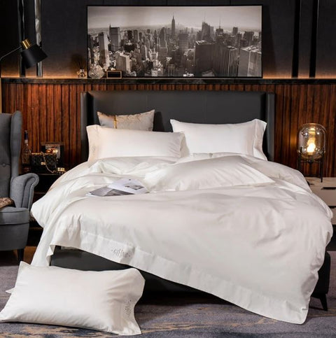 Black Egyptian Cotton Duvet Set 700 Thread Count