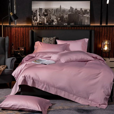 Black Egyptian Cotton Duvet Set 700 Thread Count