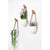 Catriona - Wall-hanging Ceramic Flower Pot (3 Sets) - Silky decor