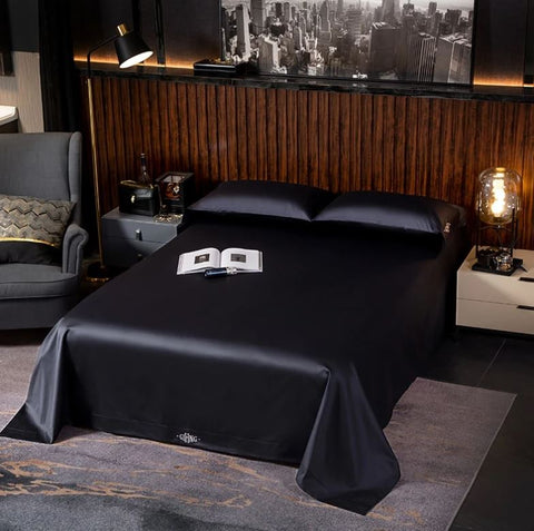 Black Egyptian Cotton Duvet Set 700 Thread Count