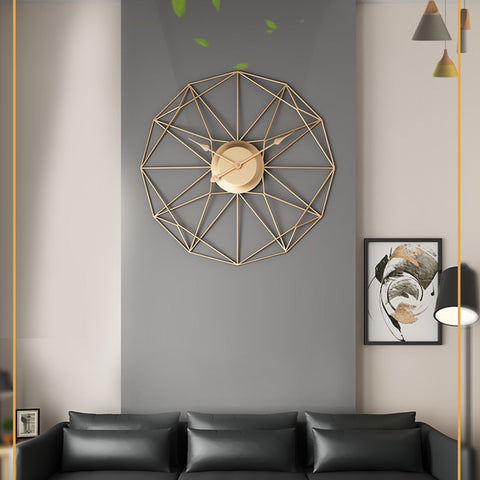 Modern Design Iron Wall-Mounted Clock