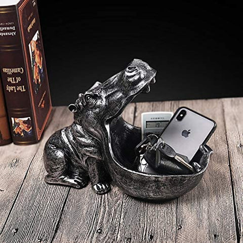 Hippo Figurines Storage Basket