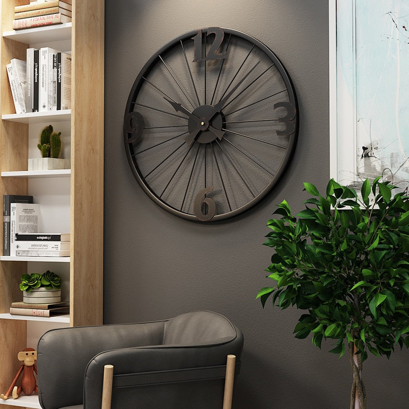 Modern Minimalist Metal Wall Clock Silky Decor modern-minimalist-metal-wall-clock-silky-decor