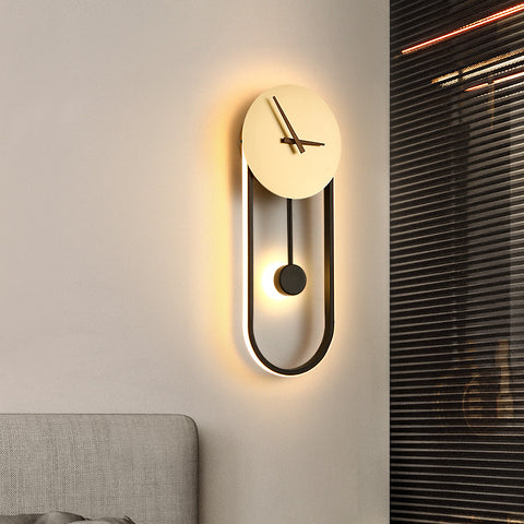 Luxury Wall Lamp with Clock