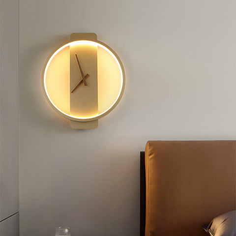 Luxury Wall Lamp with Clock