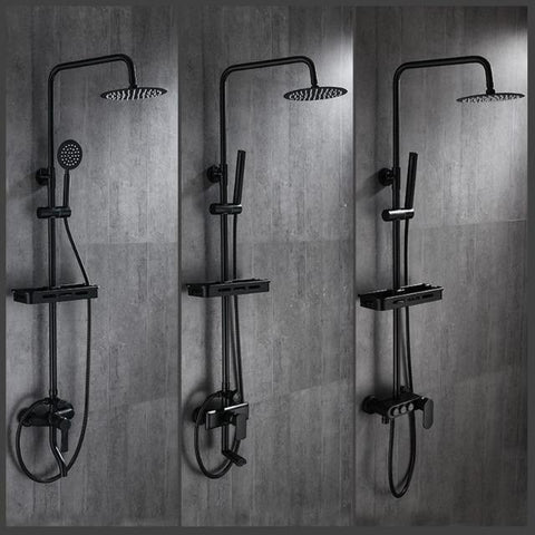 Calithea - Modern Matte Brass Shower Set - Silky decor