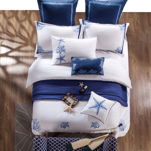 Lux Bed Embroidered Bedding Set