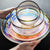 Luxury Rainbow Glass Serving Bowls