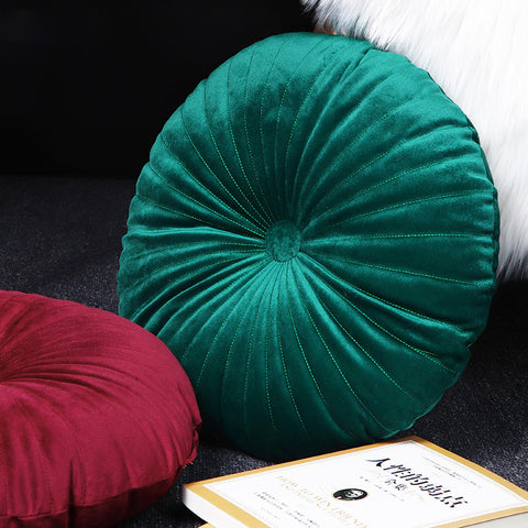 Classic Round Velvet Seat Cushion