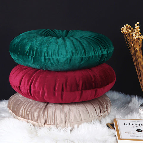 Classic Round Velvet Seat Cushion
