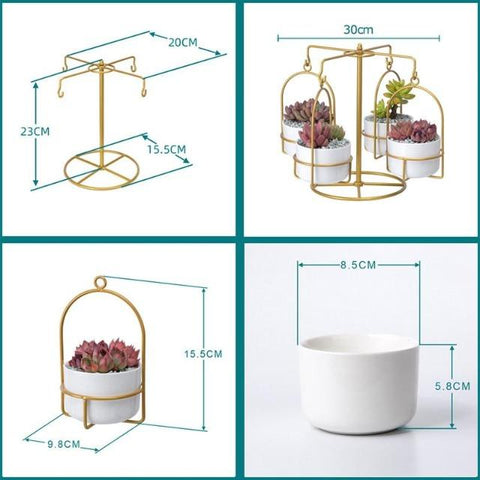 Helen - Movable Flower Pots - Silky decor
