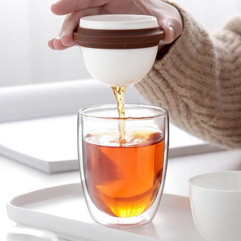 Ifeoma - Creative Portable Ceramic Tea Set - Silky decor