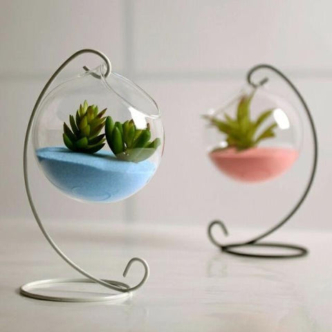 Grahaniya - Decorative Hanging Ball flower Vase - Silky decor