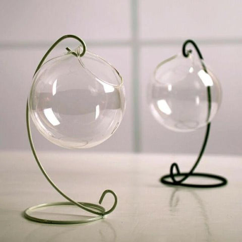 Grahaniya - Decorative Hanging Ball flower Vase - Silky decor