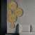 Trendy Round Golden Wall Decoration