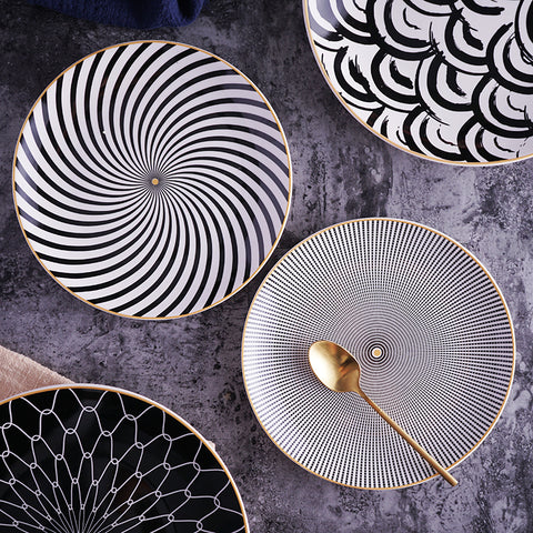 Deluxe Geometric Dinner Plate Set