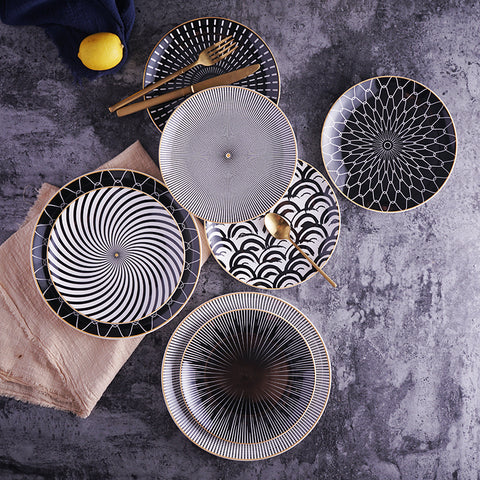 Deluxe Geometric Dinner Plate Set