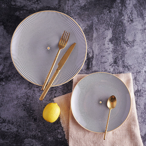 Deluxe Geometric Dinner Plate Set