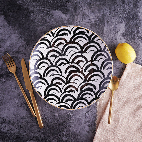 Deluxe Geometric Dinner Plate Set