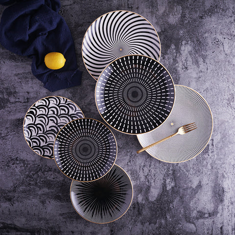 Deluxe Geometric Dinner Plate Set