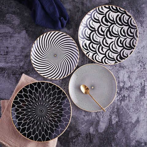 Deluxe Geometric Dinner Plate Set