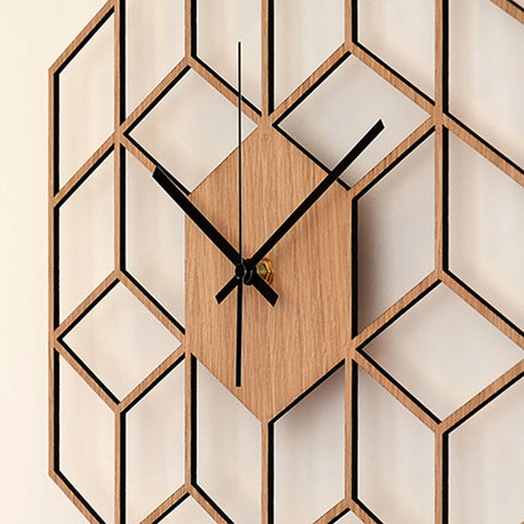 Hexagonal Silent Wall Clock