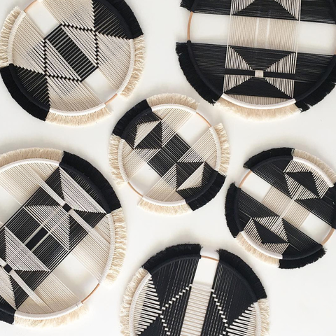 Round Hand-woven Tapestry