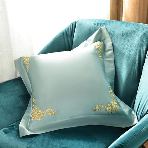 VINTAGE CHIC PEACOCK EMBROIDERY DUVET SET