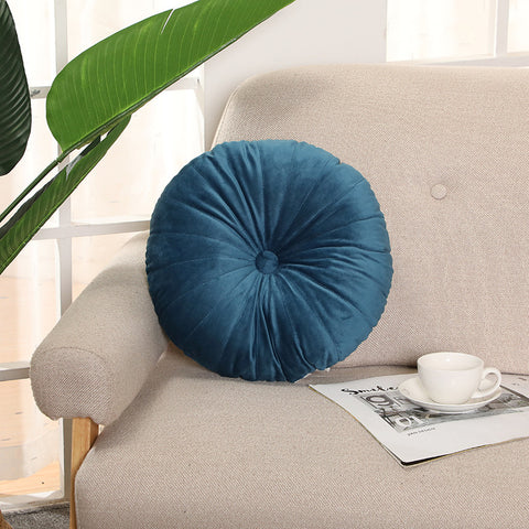 Classic Round Velvet Seat Cushion