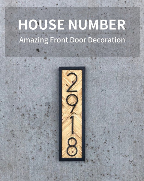 Modern House Numbers