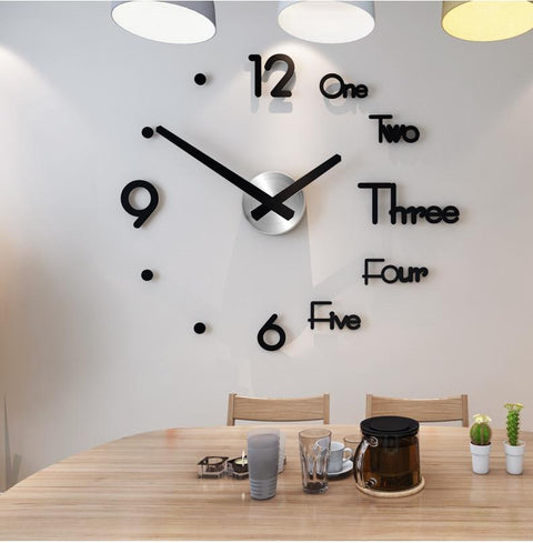 Creative 3D DIY Wall Clock - Silky decor