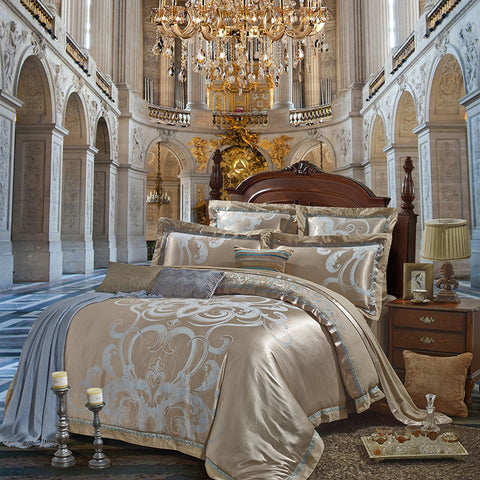 Paragon Embroidered Satin Bed Set