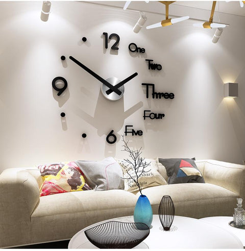 Creative 3D DIY Wall Clock - Silky decor