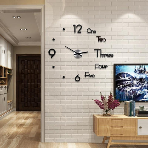 Creative 3D DIY Wall Clock - Silky decor