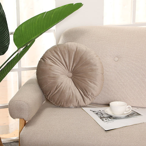Classic Round Velvet Seat Cushion