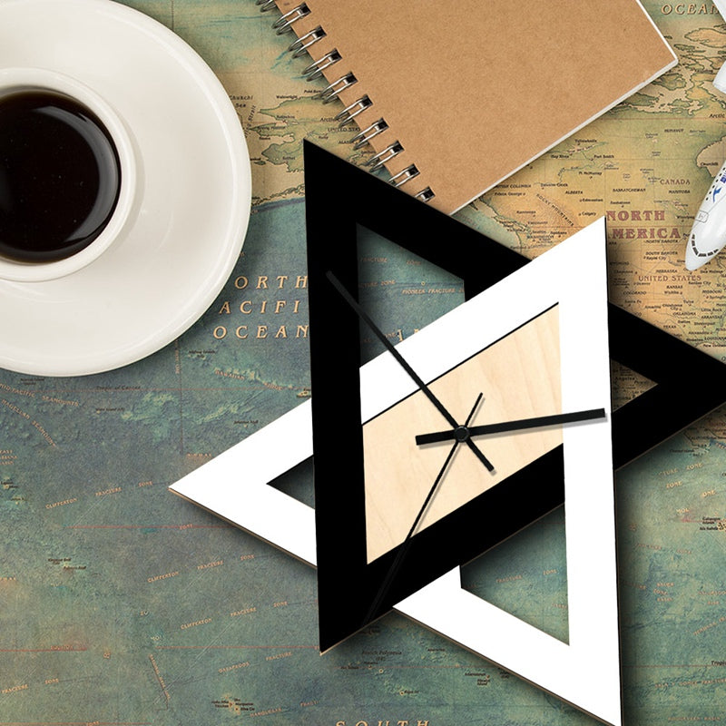 Black And White Vintage Wall Clock Silky decor