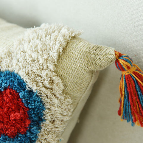 Luxury Woolen Tassels Cushion Cover
