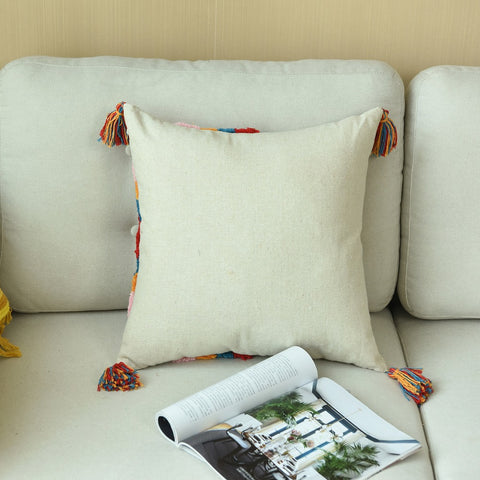Luxury Woolen Tassels Cushion Cover
