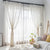 Cotton and Linen Striped Curtain